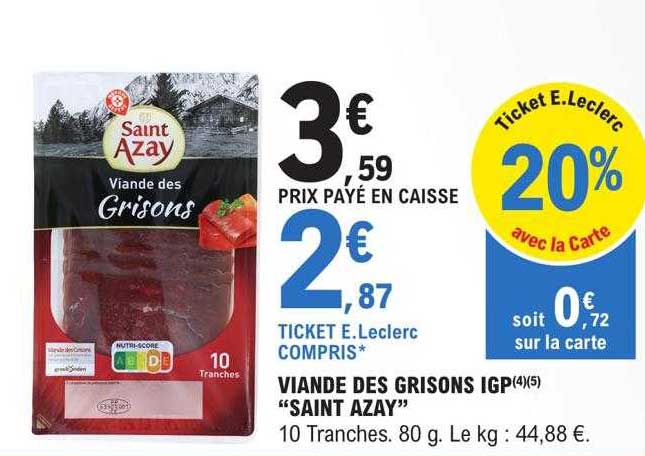 viande des grisons igp "saint azay"