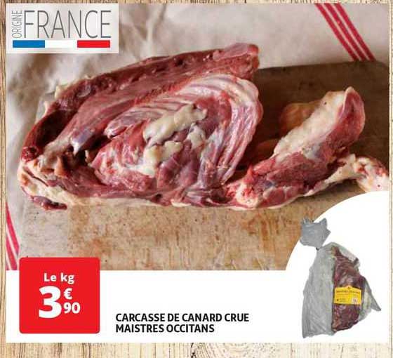 carcasse de canard cru maistres occitans