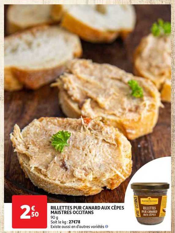 rillettes pur canard aux cèpes maistres occitans