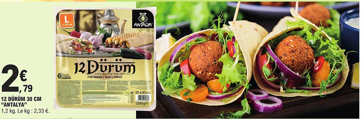 12 dürüm 30 cm "antalya"