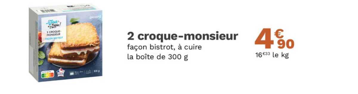 2 croque-monsieur