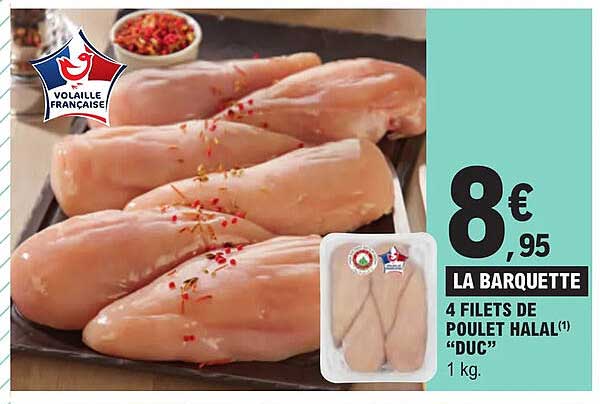 4 Filets De Poulet Halal "duc"