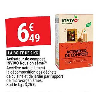 activateur de compost invivo nous on sème