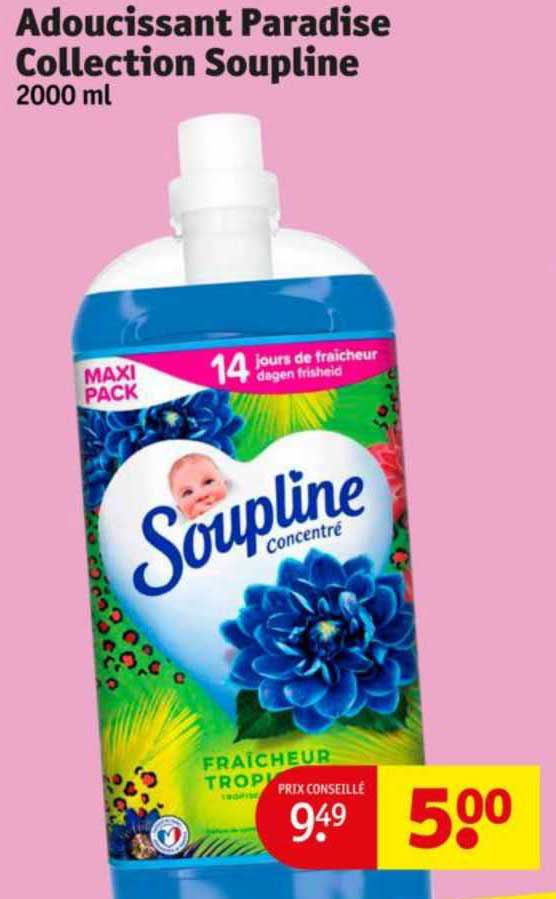 adoucissant paradise collection soupline