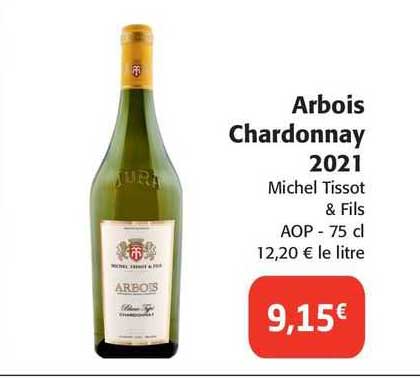 arbois chardonnay 2021 michel tissot & fils aop