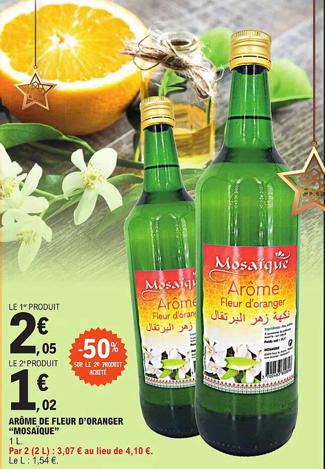 arôme de fleur d'oranger "mosaïque"