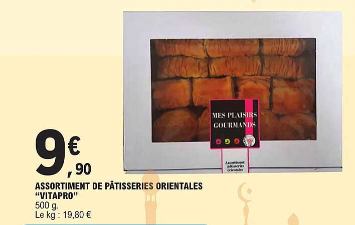 Assortiment De Pâtisseries Orientales "vitapro"