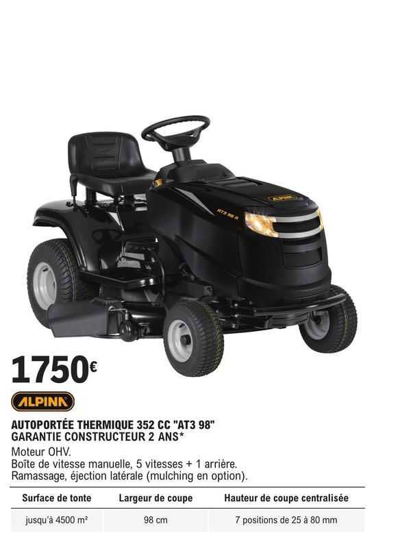 autoportée thermique 352 cc "at3 98"