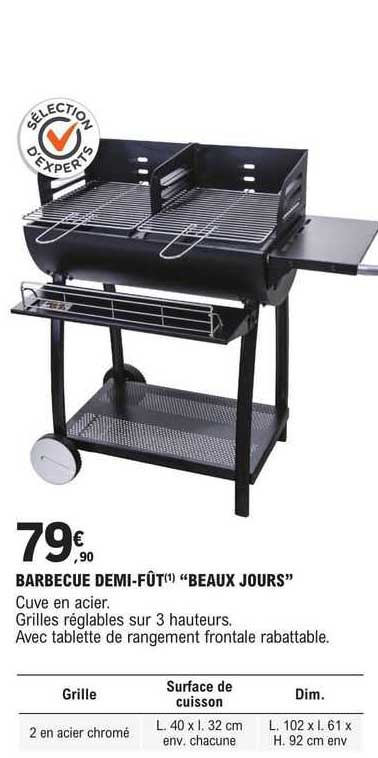 barbecue demi-fût "beaux jours"