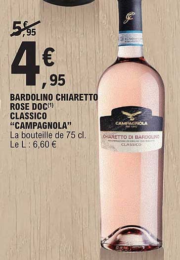 bardolino chiaretto rose doc classico "campagnola"