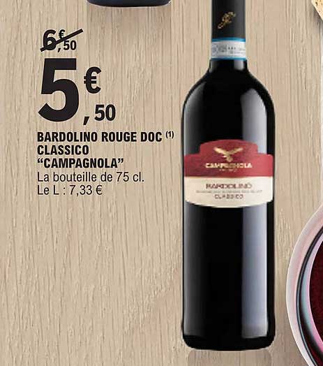 bardolino rouge doc classico "campagnola"