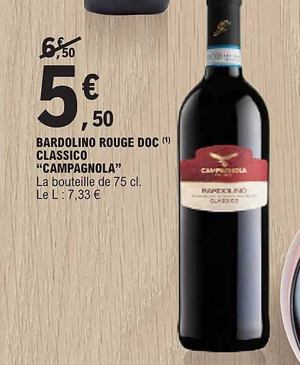 bardolino rouge doc classico "campagnola"