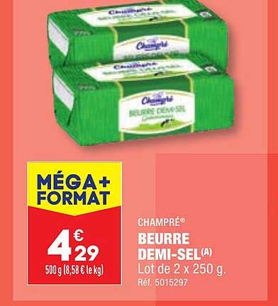 beurre demi-sel champré