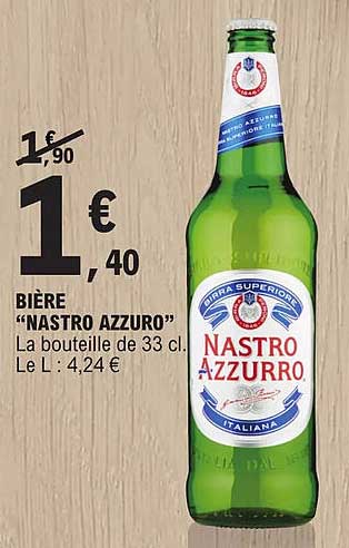 bière "nastro azzurro"
