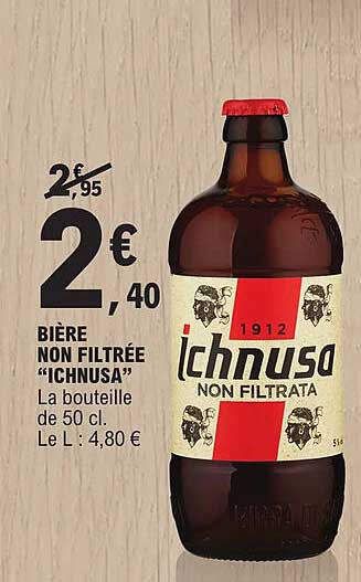 bière non filtrée "ichnusa"