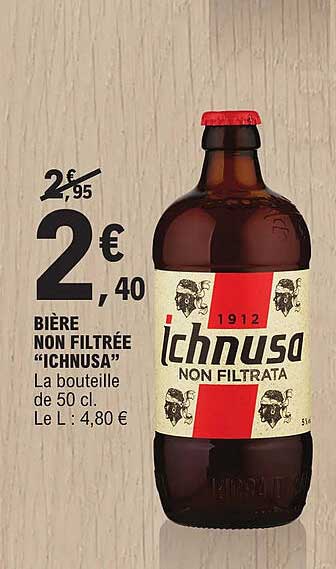 bière non filtrée "ichnusa"