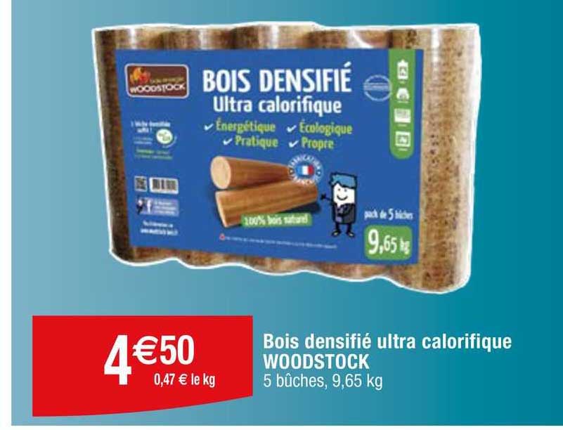 Bois Densifié Ultra Calorifique Woodstock