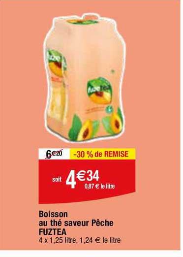Boisson Au Thé Saveur Pêche Fuzetea