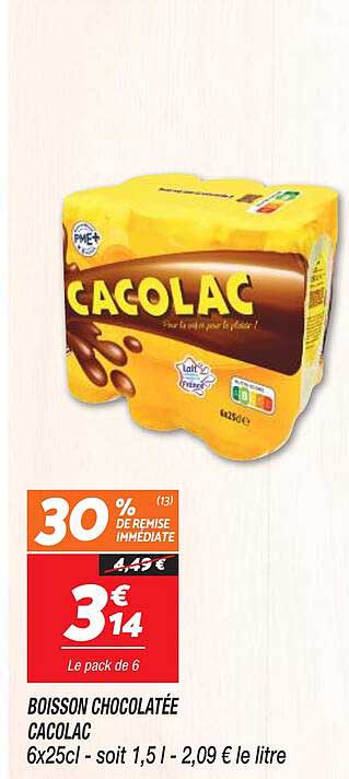 Boisson Chocolatée Cacolac