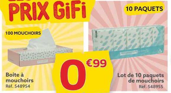 boîte à mouchoirs, lot de 10 paquets de mouchoirs