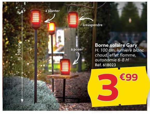 borne solaire gary