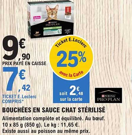 Bouchées En Sauce Chat Stérilisé