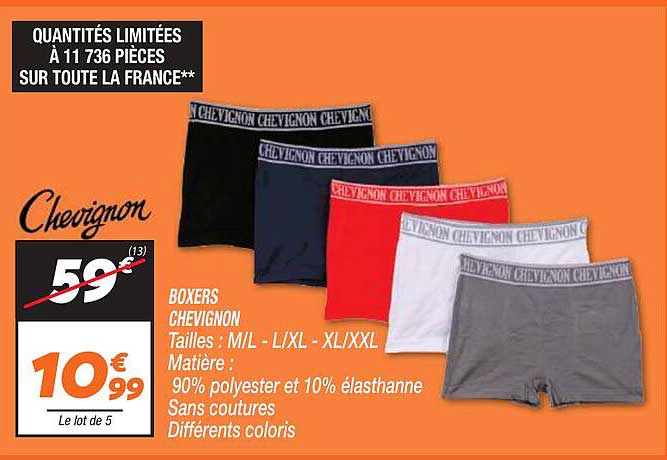 boxers chevignon