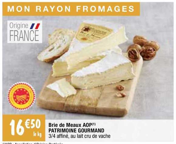 Brie De Meaux Aop Patrimoine Gourmand