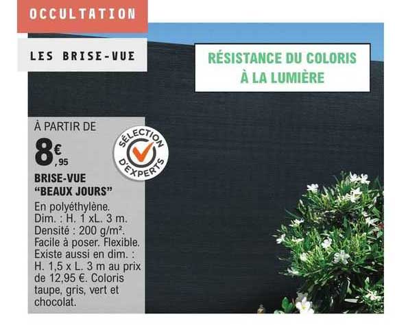 brise-vue "beaux jours"