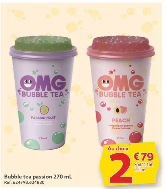 bubble tea passion 270 ml