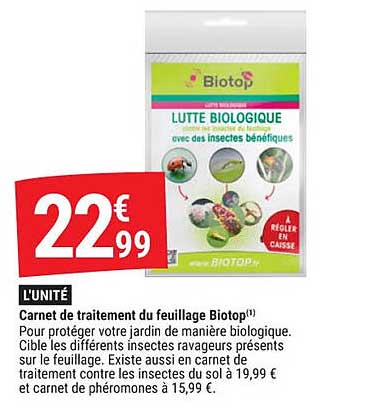 carnet de traitement du feuillage biotop