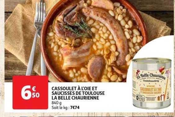 cassoulet à l'oie et saucisses de toulouse la belle chaurienne