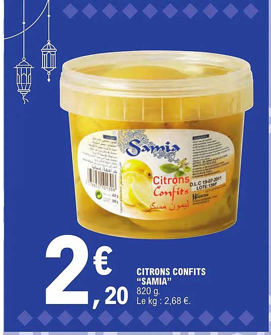 Citrons Confits "samia"