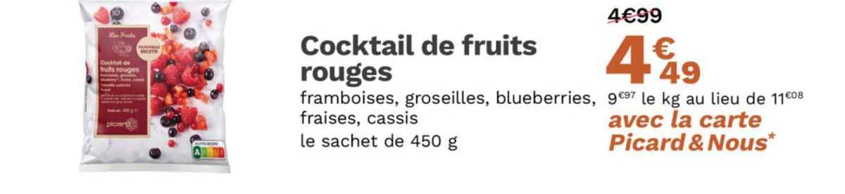 Cocktail De Fruits Rouges