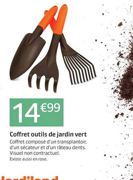 Coffret Outils De Jardin Vert