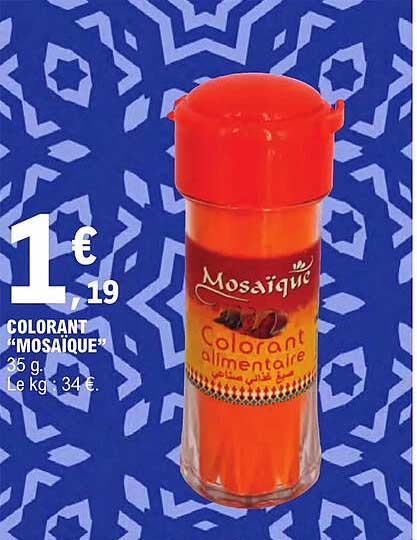 colorant "mosaïque"