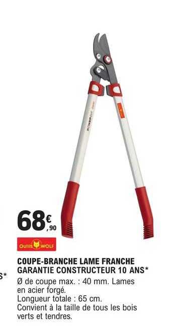 coupe-branche lame franche