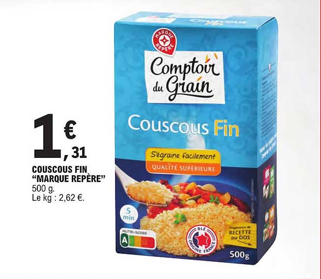 couscous fin "marque repère"