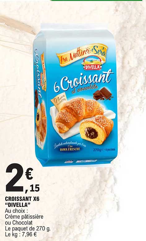 Croissant X6 "divella"