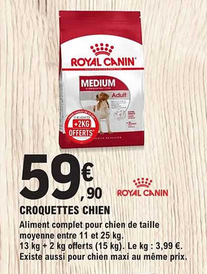 croquettes chien royal canin