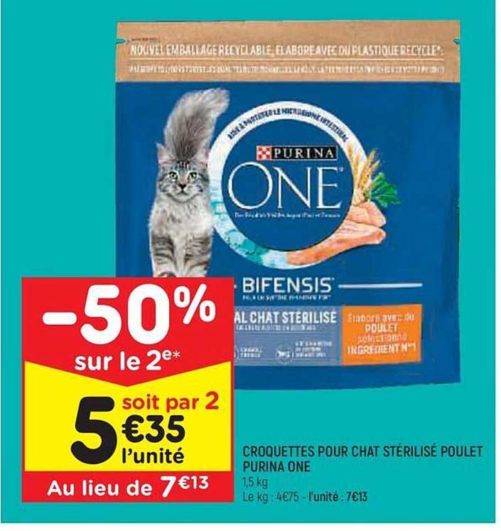 Croquettes Pour Chat Stérilisé Poulet Purina One