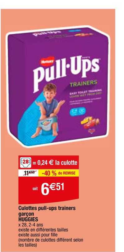 culottes pull-ups trainers garçon huggies