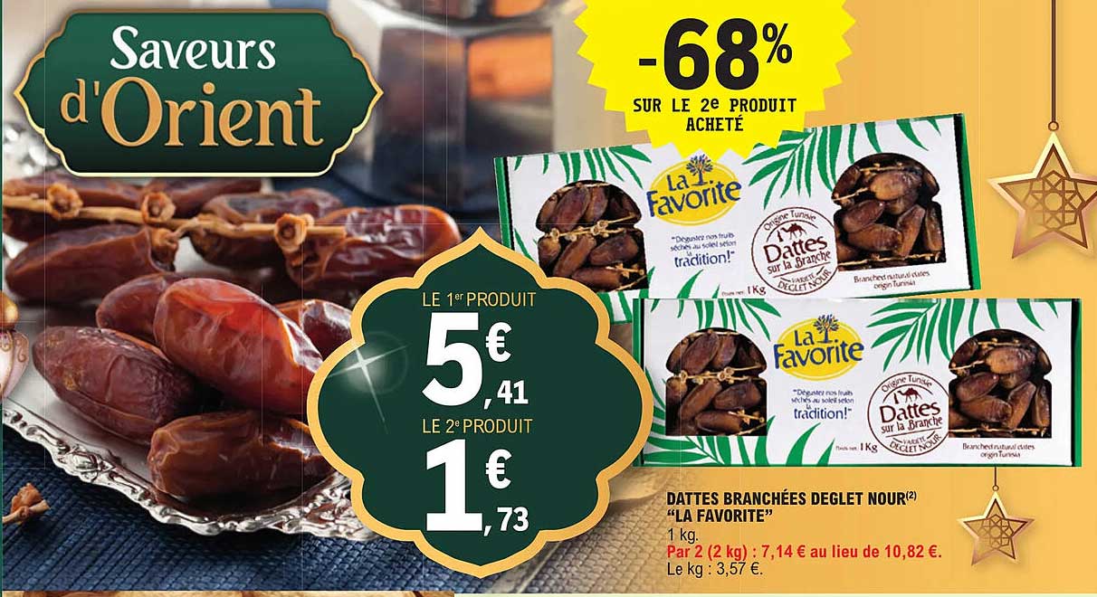 dattes branchées deglet nour "la favorite"