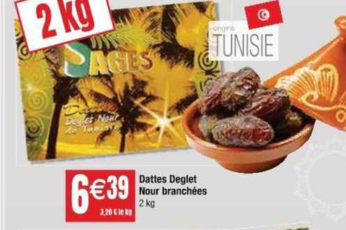 dattes deglet nour branchées