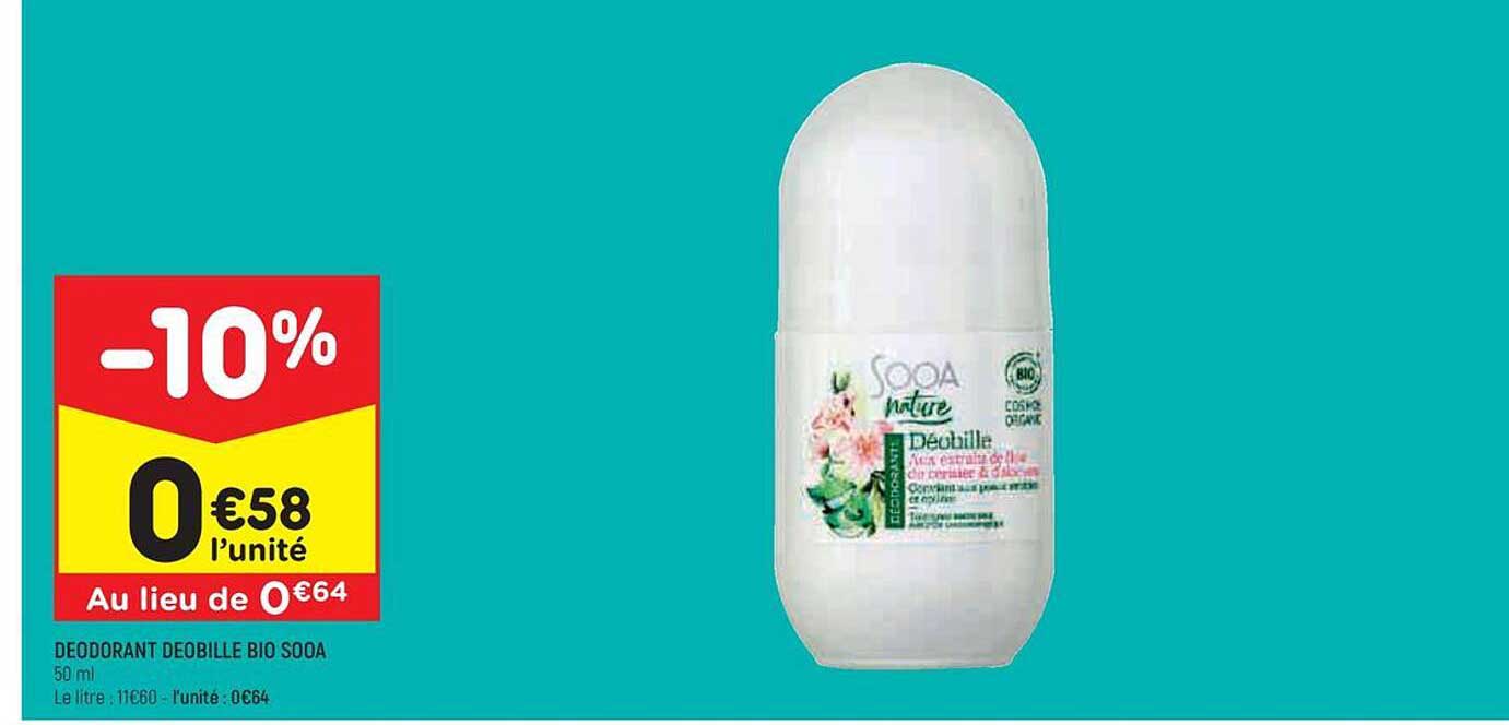 déodorant déobille bio sooa