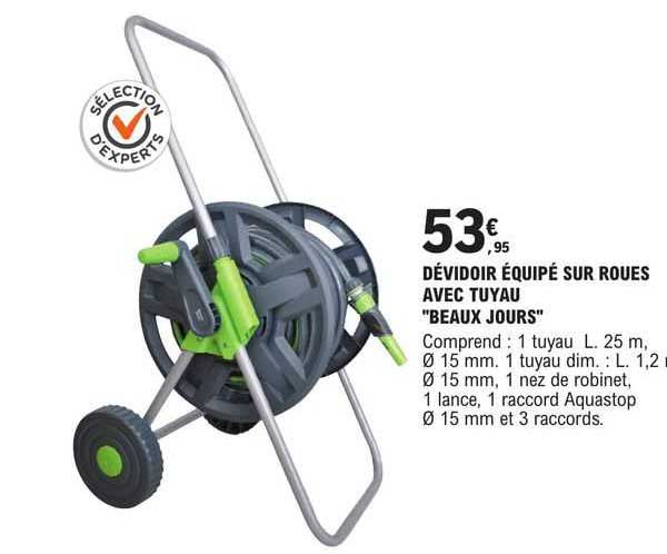 Dévidoir équipé Sur Roues Avec Tuyau "beaux Jours"