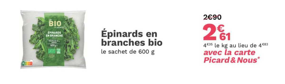 épinards En Branches Bio