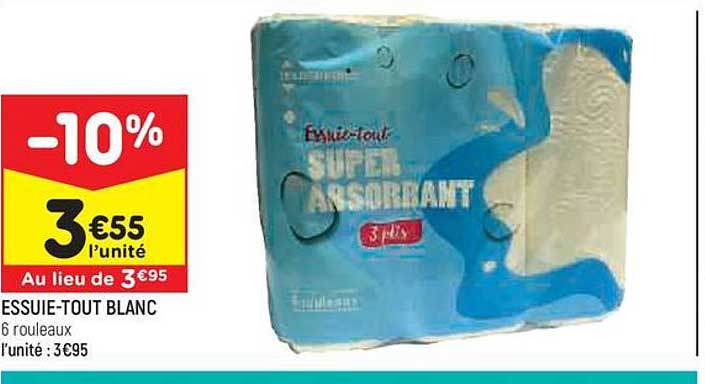 essuie-tout blanc
