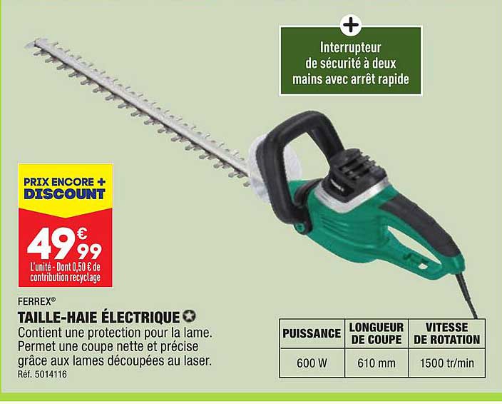 ferrex taille-haie électrique