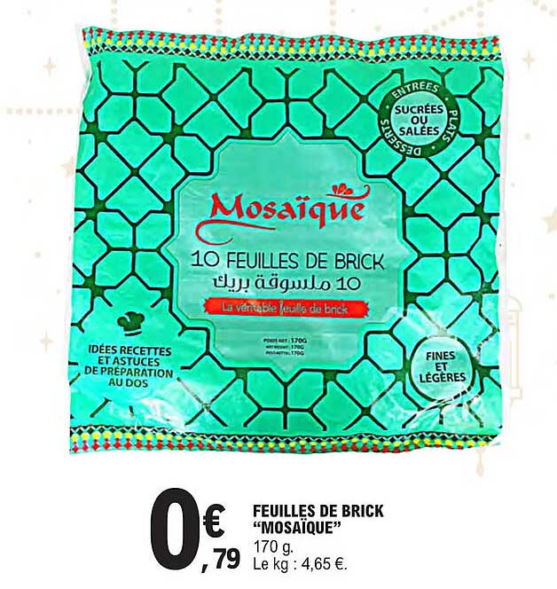 feuilles de brick "mosaïque"